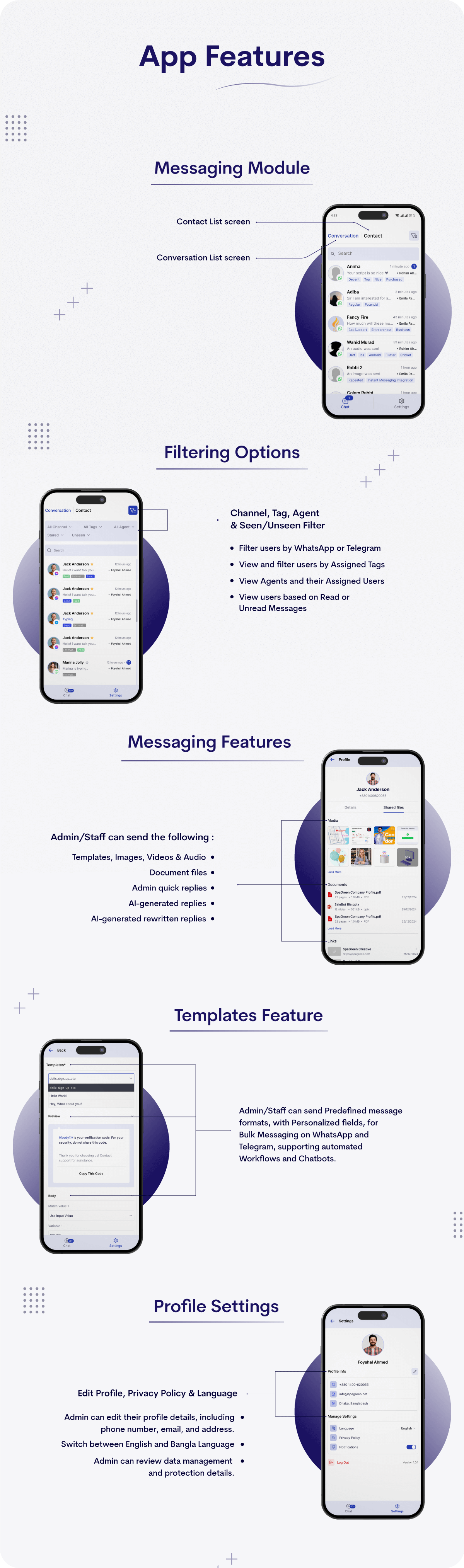 SaleBot Chat Agent - Flutter App for Android and iOS