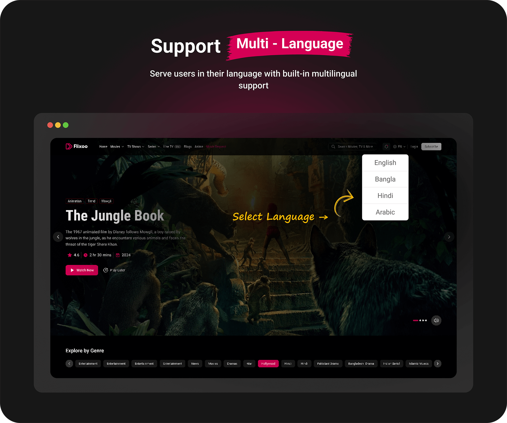 Flixoo Multi-language Support