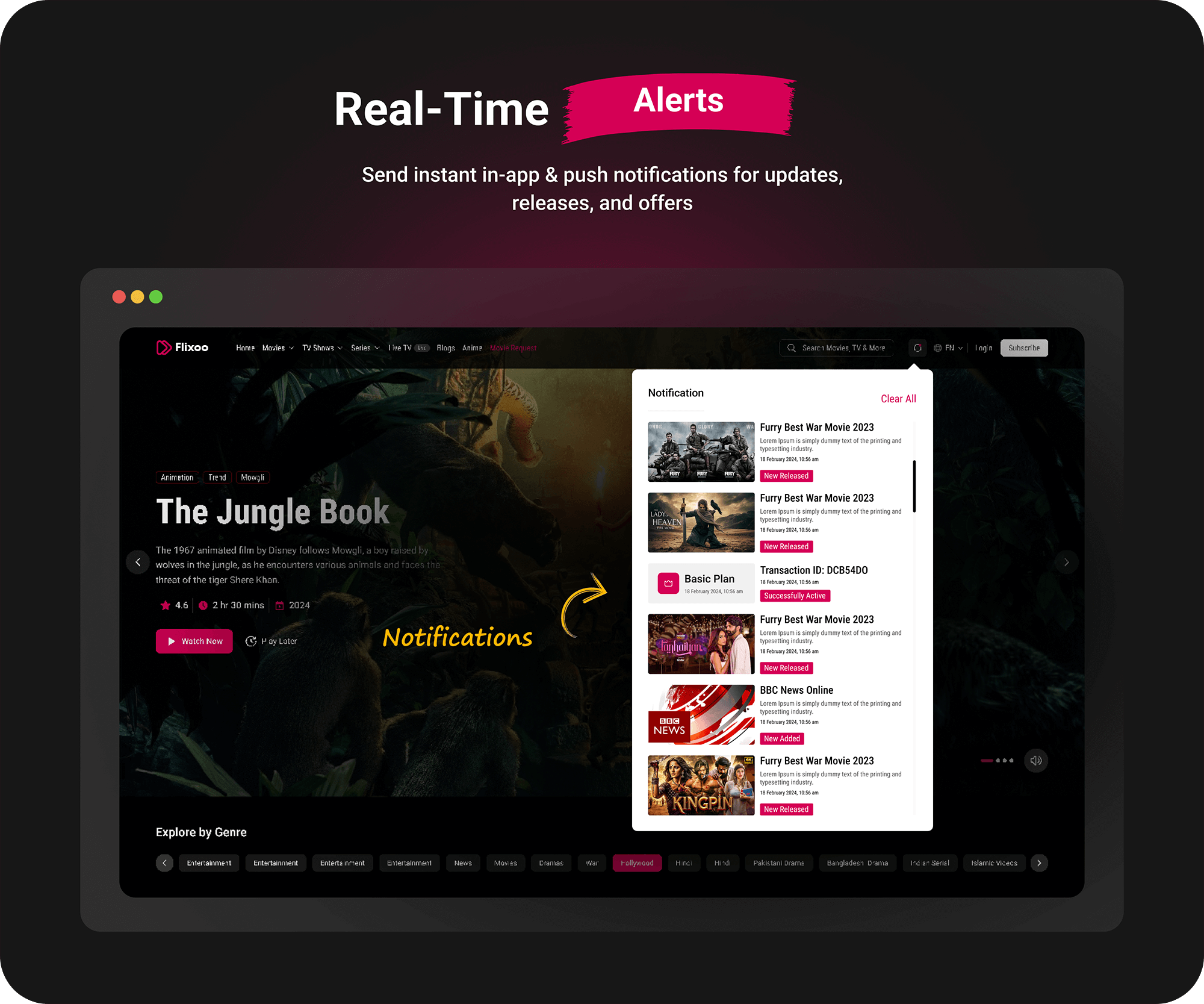 Flixoo Notifications