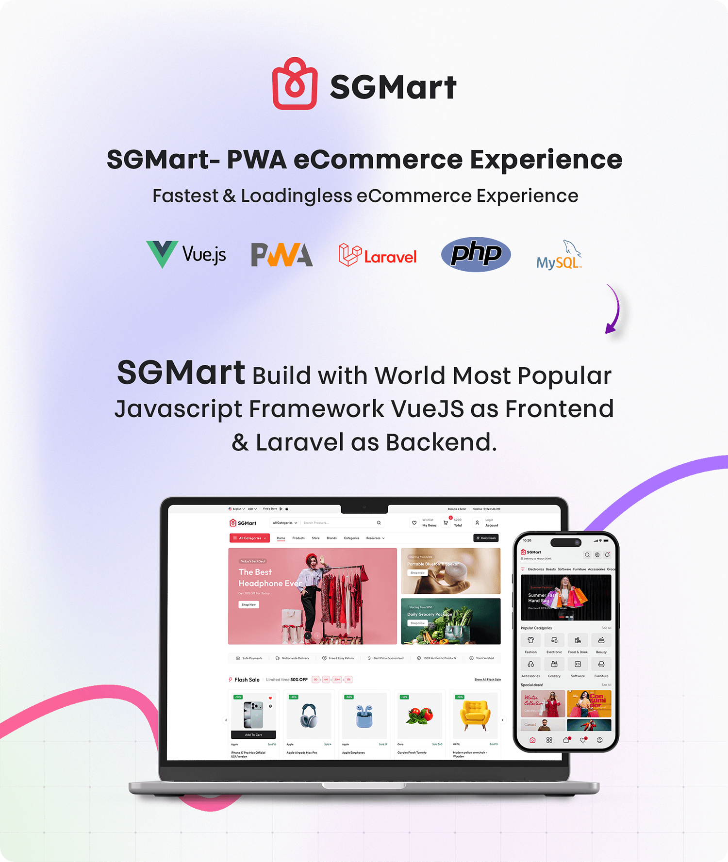 SGMart Single and Multivendor Ecommerce Script