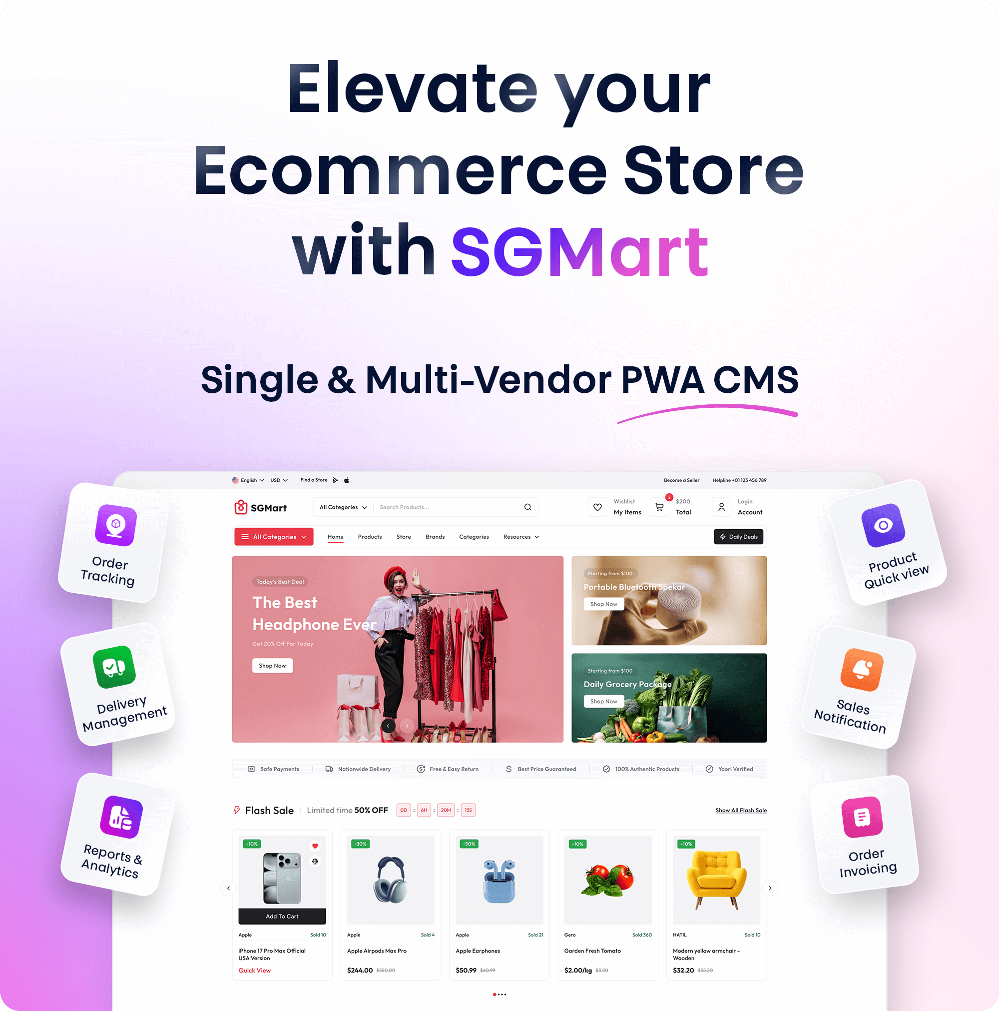 SGMart Create Ecommerce Store