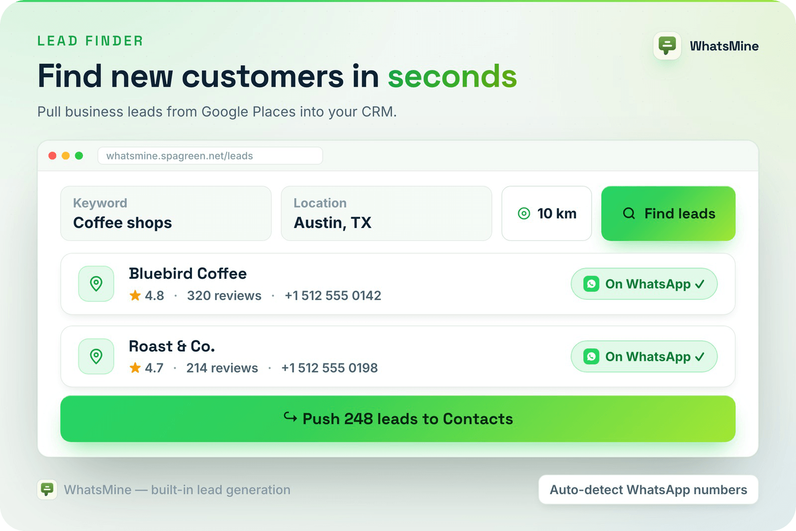 WhatsMine — AI Omnichannel Marketing, Automation & Chatbot SaaS (WhatsApp, Messenger, SMS & Email)