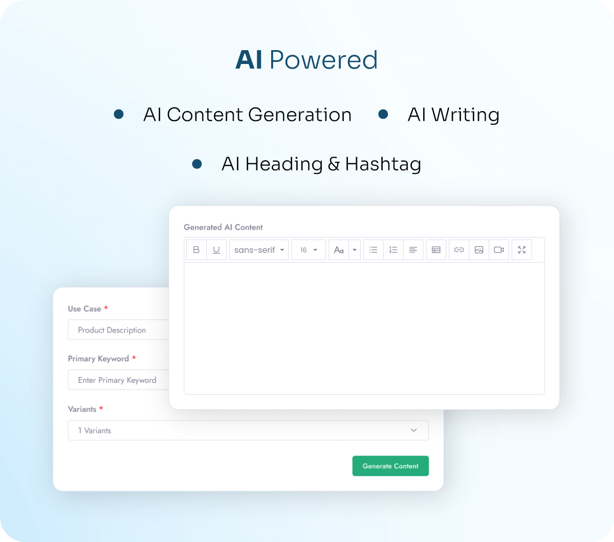 SocialVibe Writing Features